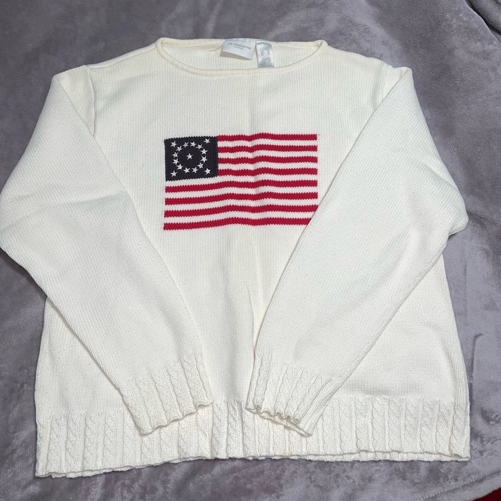 American flag sweatshirt